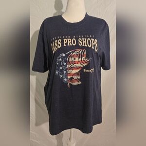 Bass Pro Shops Heathered Blue T-Shirt